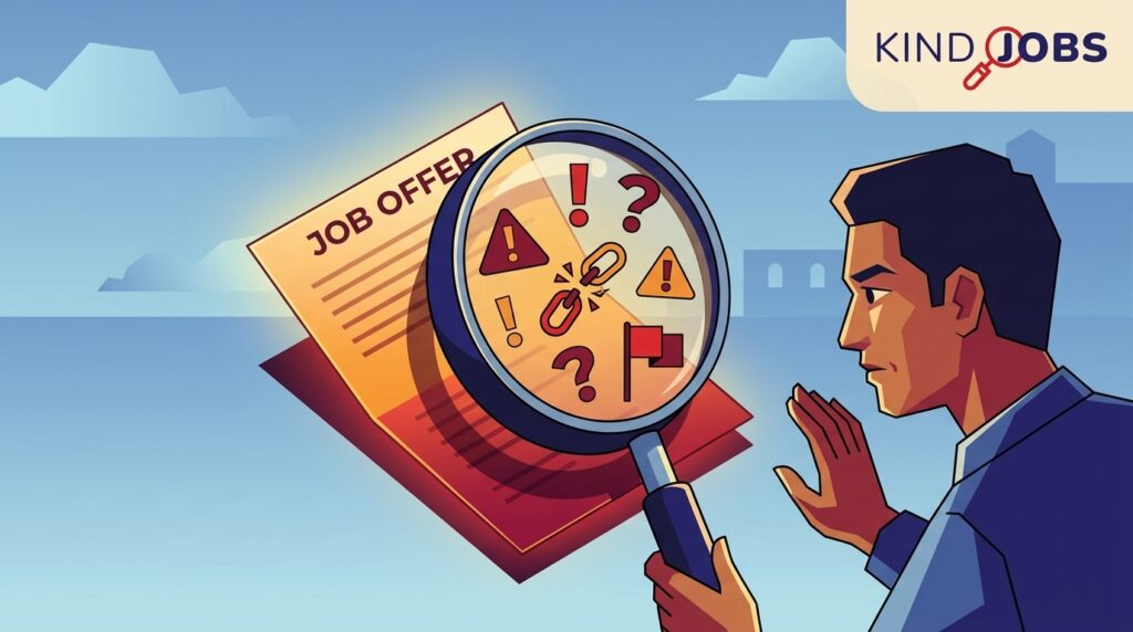 fake job offer signs